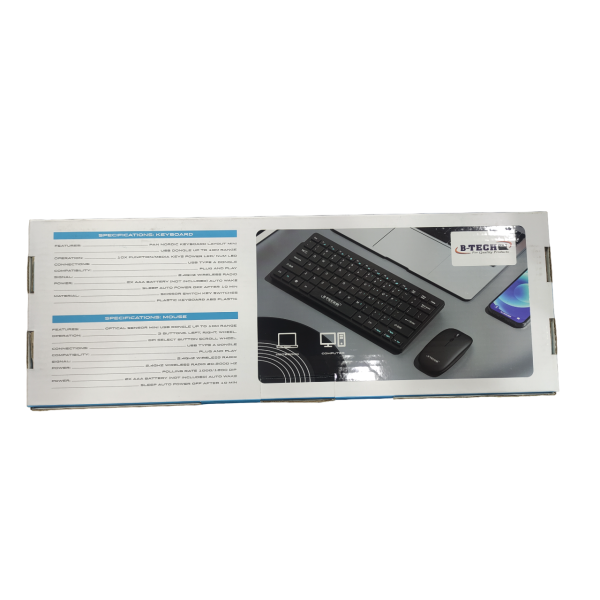 B-Tech Black KB-CO14 Pro Wireless Keyboard And Mouse Combo Set - Image 4