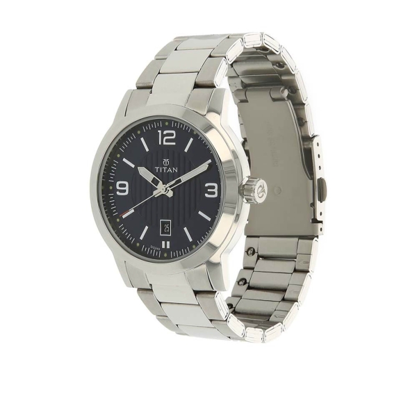 Titan Workwear Blue Dial Analog Stainless Steel Strap watch for Men - Image 2