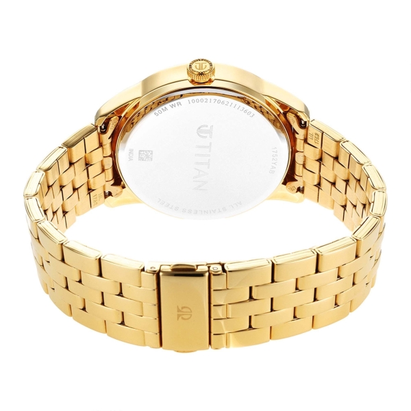 Titan Regalia Opulent Champagne Dial Analog Stainless Steel Strap watch for Men - Image 5