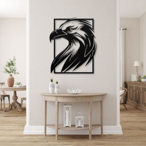 3D Wooden Canvas Popout Horse Wall Art Home Office Decor in Black (2ft)