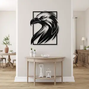 3D Wooden Canvas Popout Horse Wall Art Home Office Decor in Black (2ft)