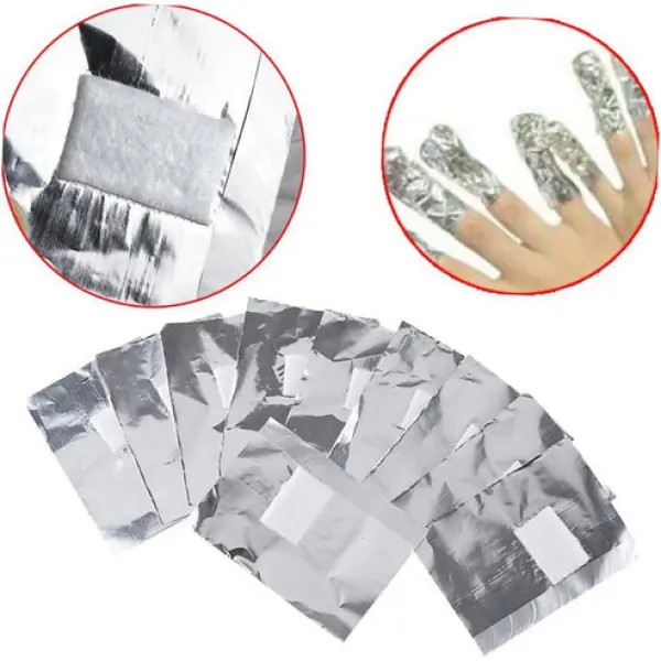 Nail Gel Polish Remover Foil Wraps Nail Foil Wrapper Manicure Beauty Salon Nail Technician Nail Salon tool Tin foil nail polish - Image 2