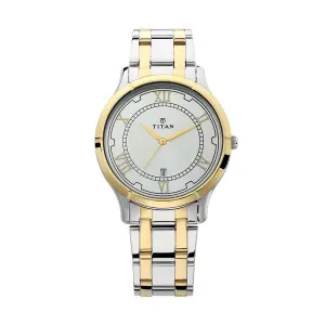 Titan Analog with Date Dial Stainless Steel Strap watch for Men