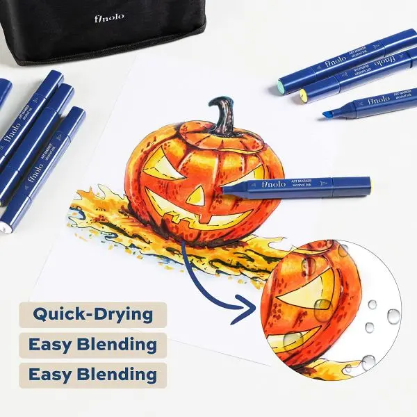 Delli Finenolo Alcohol Marker/ Finolo 40 Sheds Double Nib Alcohol Based Marker for Designing - Image 4