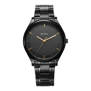 Titan Quartz Alog Silver Dial Watch for Men (1802NM01)