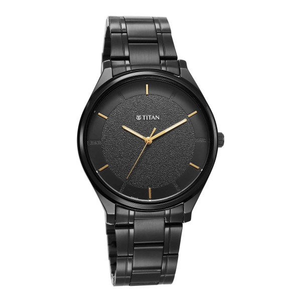 Titan Quartz Alog Silver Dial Watch for Men (1802NM01) - Image 2