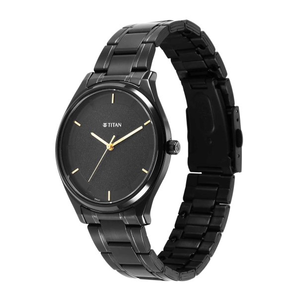Titan Quartz Alog Silver Dial Watch for Men (1802NM01) - Image 3