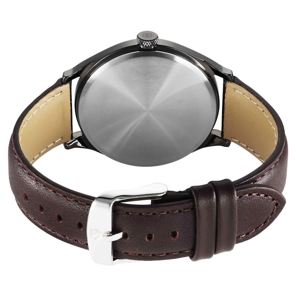 Titan Neo Economy IV Strap Material Leather Dial Colour Brown 1802QL02 - Image 3