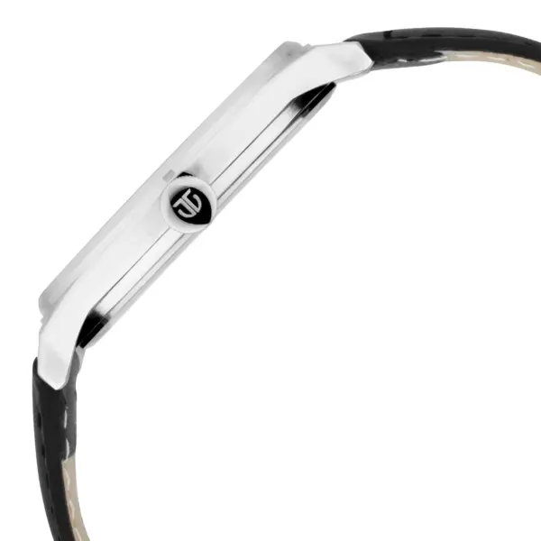 Titan Men's Minimalist Zen Watch: Sleek Leather Strap with Contrast Hands - Image 4