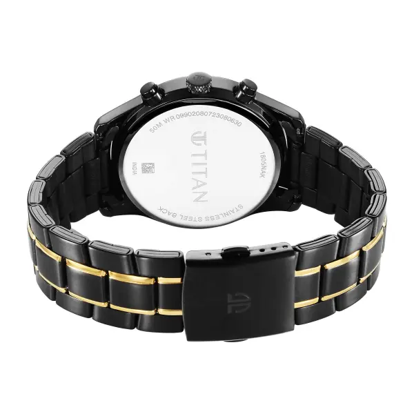Titan Quartz Analog with Day and Date Black Dial Watch for Men - Image 6