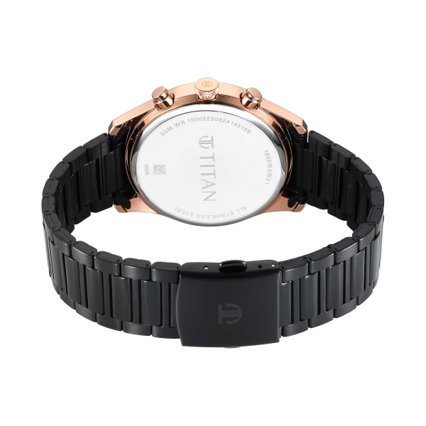 Titan Men Stainless Steel Round Shape Watches(1805KM12) - Image 5