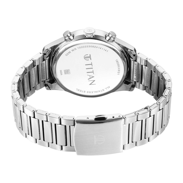 Titan Men Stainless Steel Round Shape Watches(1805KM13) - Image 5