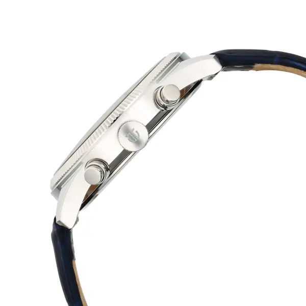 Titan Regalia Opulent Quartz Analog with Day and Date Blue Dial Blue Leather Strap Watch for Men - Image 4