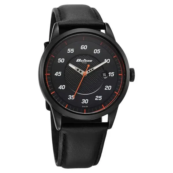 Titan Tuners Strap Material Leather Dial Colour Black 1806NL05 - Image 2