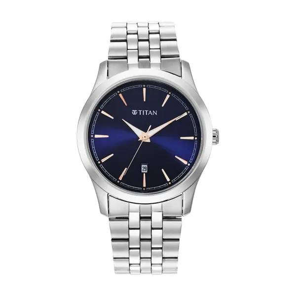 Titan Trendsetters Blue Dial Analog Stainless Steel Strap watch for Men - Image 2