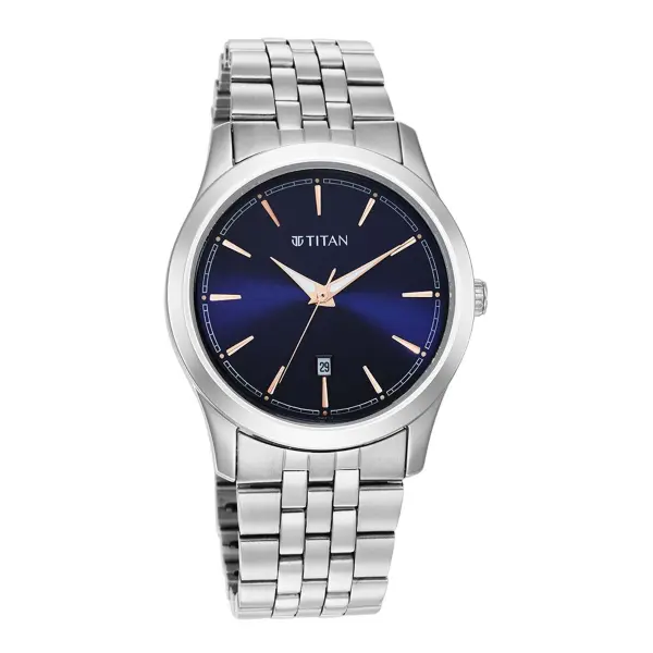 Titan Trendsetters Blue Dial Analog Stainless Steel Strap watch for Men - Image 3