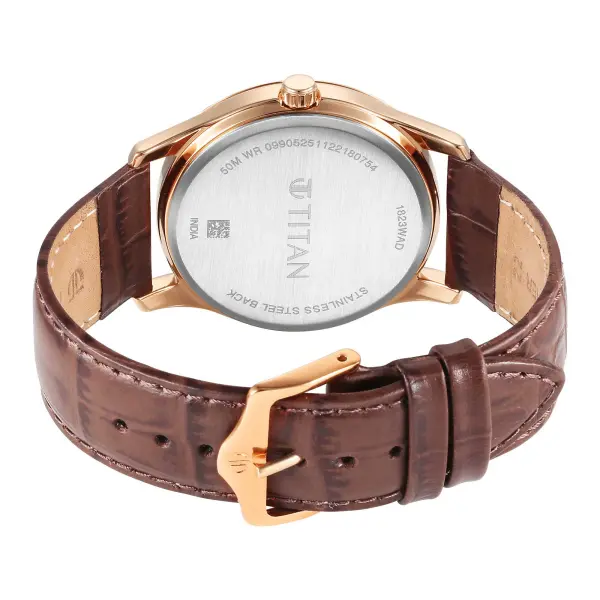 Titan Karishma Green Dial Analog Leather Strap Watch for Men - Image 5