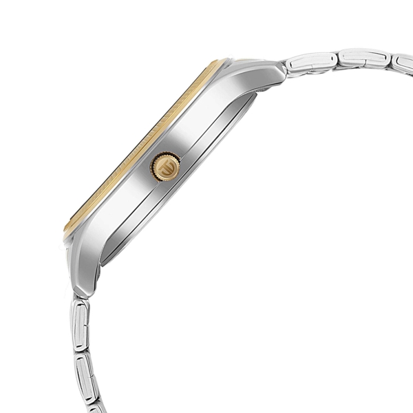 Titan Metal White Dial Analog with Day and Date Metal Strap watch for Men - Image 4