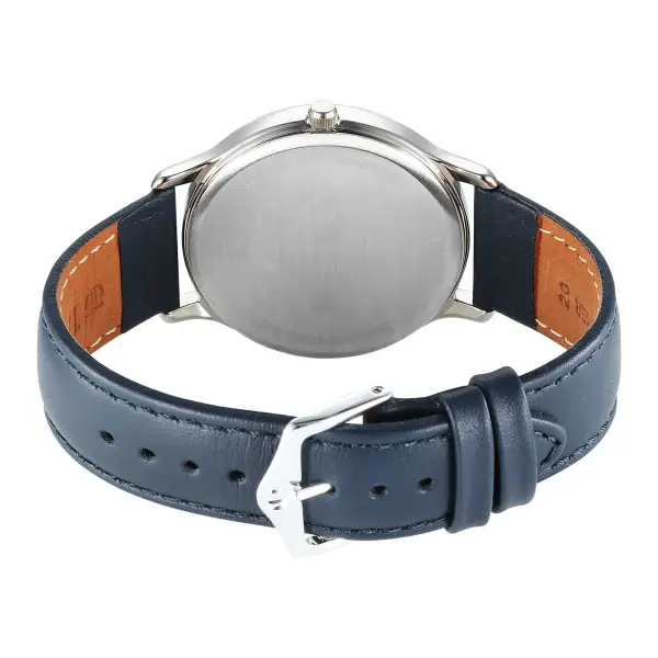 Titan Karishma Quartz Analog Blue Dial Leather Strap Watch for Men - Image 6