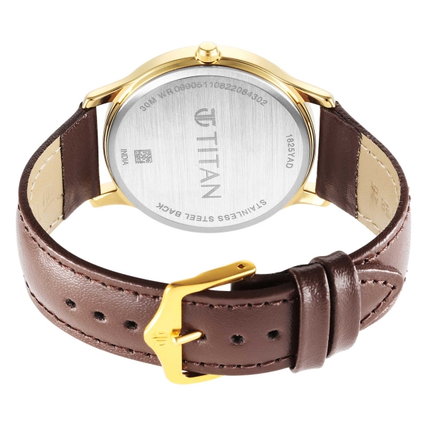 Titan Karishma Radiance Brown Dial Analog Leather Strap watch for Men - Image 5