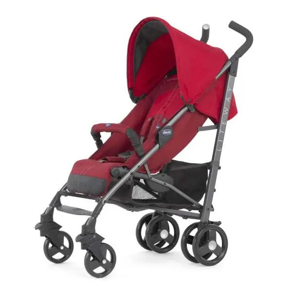 Chicco Lite Way 3 Basic Stroller Bb Red Berry - Image 2