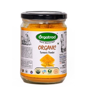 Organic Turmeric Powder - Hand Ground, Vegan, Non-GMO, Cholesterol Free, Glass Jar