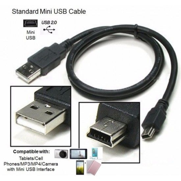 Mini USB Cable V3 To USB Charger Cable for MP3 MP4 Player Car DVR GPS Digital Camera HDD Mini Usb - Image 4