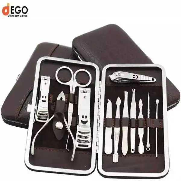 19 In 1 Nail Clipper Set Nails Manicure Tools Pedicure Knife Scissors Nail Care Nipper Cutter Cuticle Grooming Kit With Case samayara suppliers - Image 2