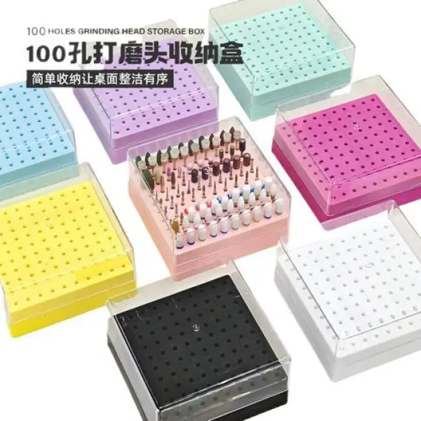 Professional Nail Technician Equipment Nail Drill Bit Holder for Nail Container Nail Drill Holder Nail Salon Beauty Salon Beauty Tool - Image 4