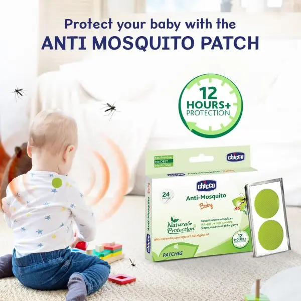Chicco Anti-Mosquito Baby Patches with the natural protection of 12+ Hours, 1 Pack (24 Patches Inside) - Image 2