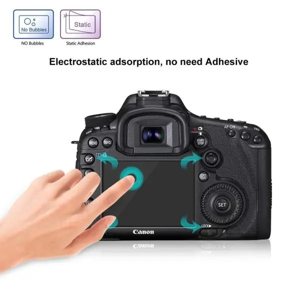 Puluz 2.5D Curved Edge 9H Surface Hardness Tempered Glass Screen Protector Kit For Canon 5D Mark Iv / Mark Iii Accessories - Image 2