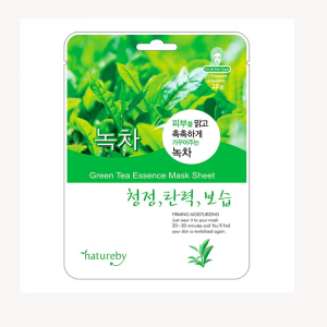 Natureby Co Green Tea Essence Korean Face Sheet Mask