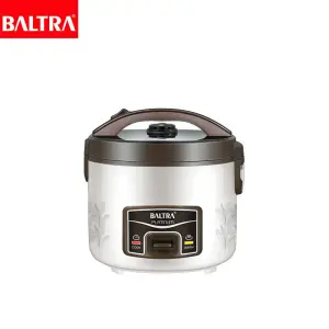 BALTRA Rice Cooker | Platinum Deluxe | 1.8Ltr | Auto cooking & keep warm | Detachable cooking pot | Thicker outer body | Lockable lid with steamer tray | 700W