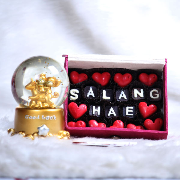 Chocolate Box and Teddy for Valentine Gift - Image 4
