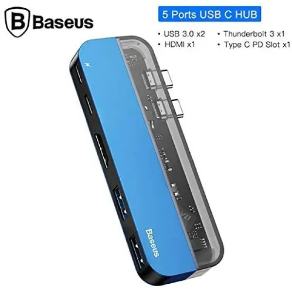 Transparent Series Dual Type-C Multifunctional Hub Adapter - Image 4