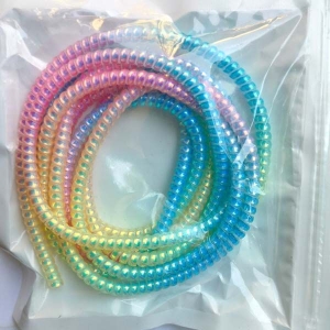Rainbow Color As On Photo Charge Or Data Cable Protector/Saver