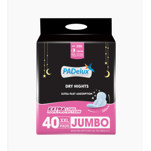 PADelux Sanitary Pads Dry Nights XXL-Jumbo pack-40 Pads