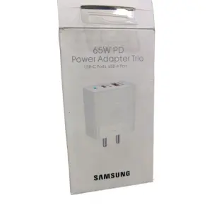 SAMSUNG  65W PD POWER ADAPTER TRIO USB-C Ports, USB-A Port