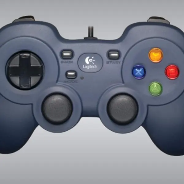 Logitech G F310 Wired Gamepad, Controller Console Like Layout, 4 Switch D-Pad, 1.8-Meter Cord, PC/Steam/Windows/AndroidTV - Grey/Blue - Image 4
