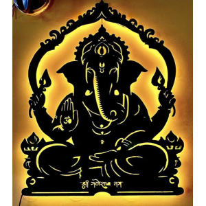 1Ft Ganesh G15 Led Aesthetic Decor Art Wooden Wall Decor