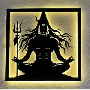 1Ft Shiva S05 Led Aesthetic Decor Art Wooden Wall Decor