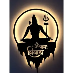 1Ft Shiva S20 Led Aesthetic Decor Art Wooden Wall Decor
