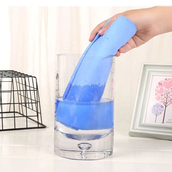 1pc Imitation Buckskin Cloth Kitchen Towel Absorbent Lint-free Kitchen Dish Cloth Car Wash Glasses Wipes Household Cleaning Rag - Image 5