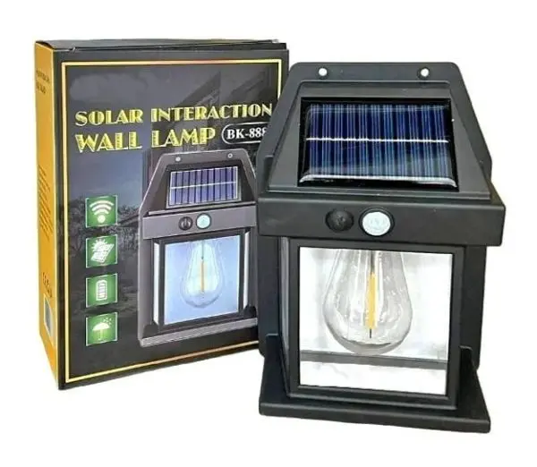 1PCS LED Solar Wall Lamp Outdoor Waterproof Up And Down Luminous Lighting Garden Decoration Solar Lights Stairs Fence Sunlight Lamp
