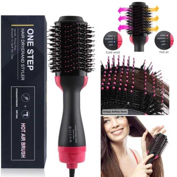 1Piece of 3 In 1 Volumizer One Step Hair Dryer And Straight Hot Air Brush - Image 2