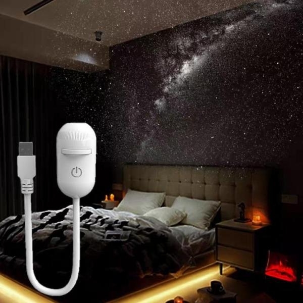 2-in-1 Mini Star Projector Night Light USB Portable Starry Sky Ambient Lamp for Bedroom Sleep & Decoration Night Light - Image 3
