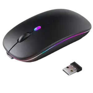 2 In 1 Rechargeable Bluetooth and 2.4G Wireless Mouse