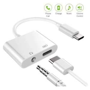2 in 1 Type-c To 3.5mm Headphone Jack Audio Aux Charging Splitter Cable