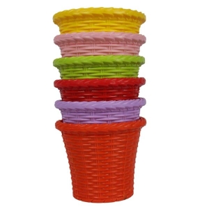 2 Pcs 8 Inch Shinning Flower Pot / Planter For Indoor Outdoor Garden