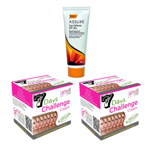 2 Piece Beauty Plus Nature Care 7 days Challenge Face Cream 15gm + Sun defence SPF 30+